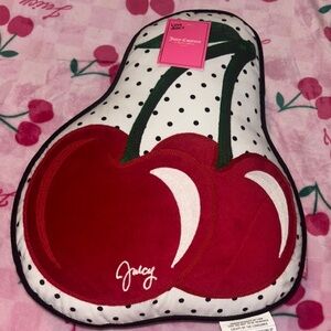 Juicy Couture Cherry Accent Pillow - Red